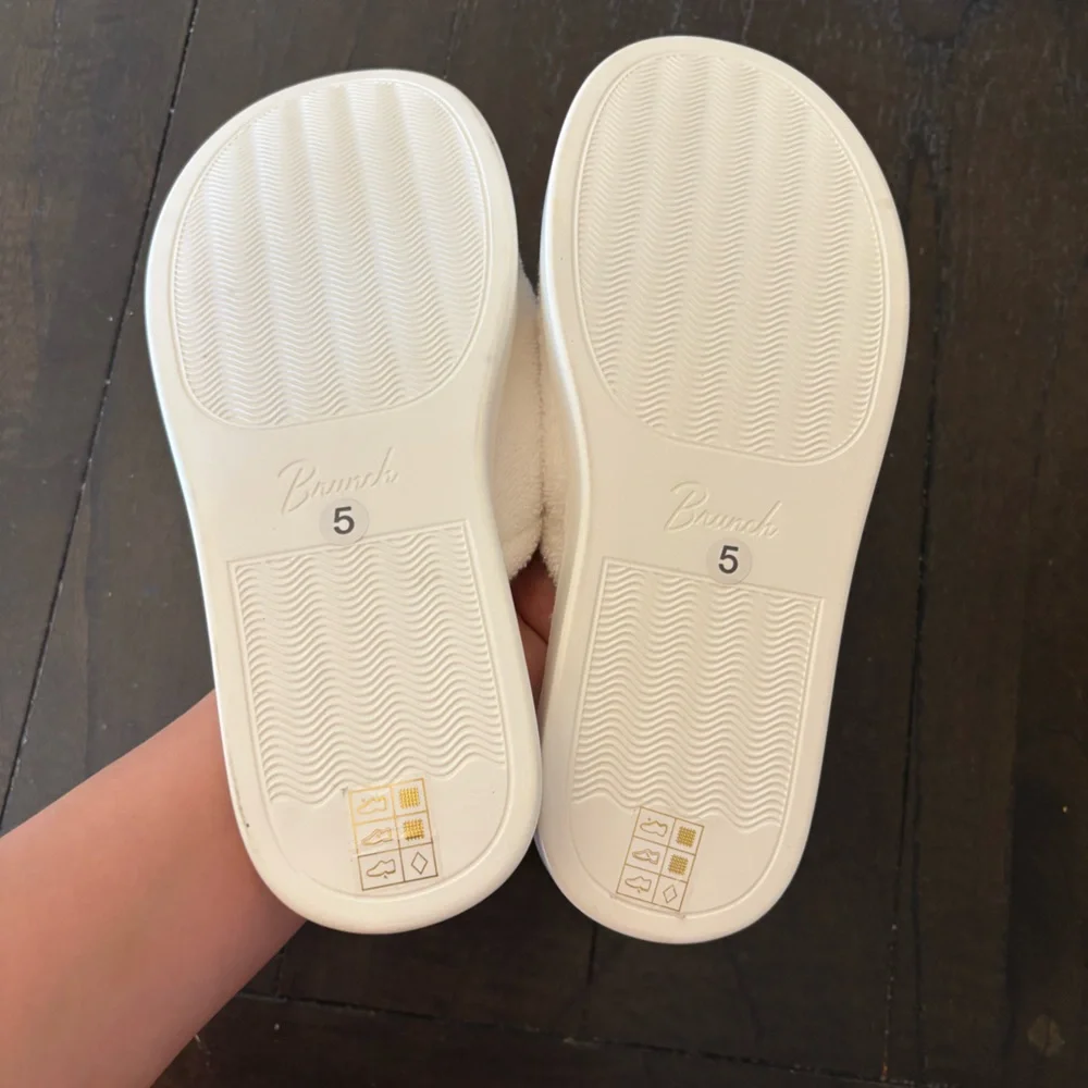 Brunch "Conca del Sogno" White Terry Cloth‎ Slippers Slides Sandals Size 5 - Picture 8 of 10